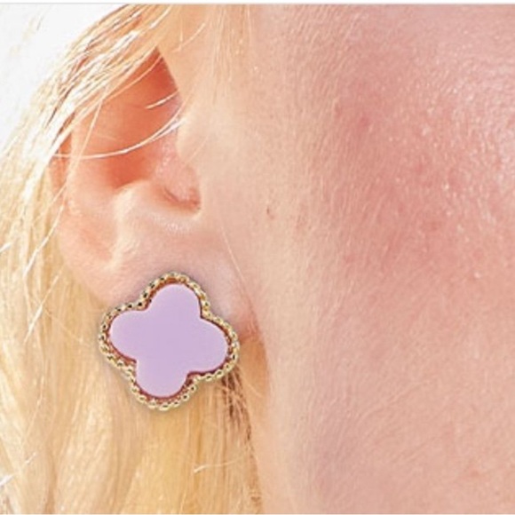 Park Lane Lana- Lavender Stud Earrings - Picture 2 of 2